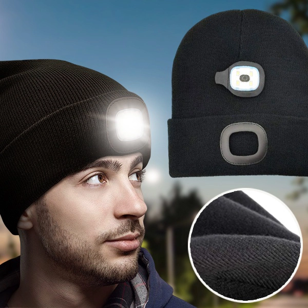 Зимна Шапка с LED Светлина - LEDBEANIE®, zimna shapka s led svetlina ledbeanie