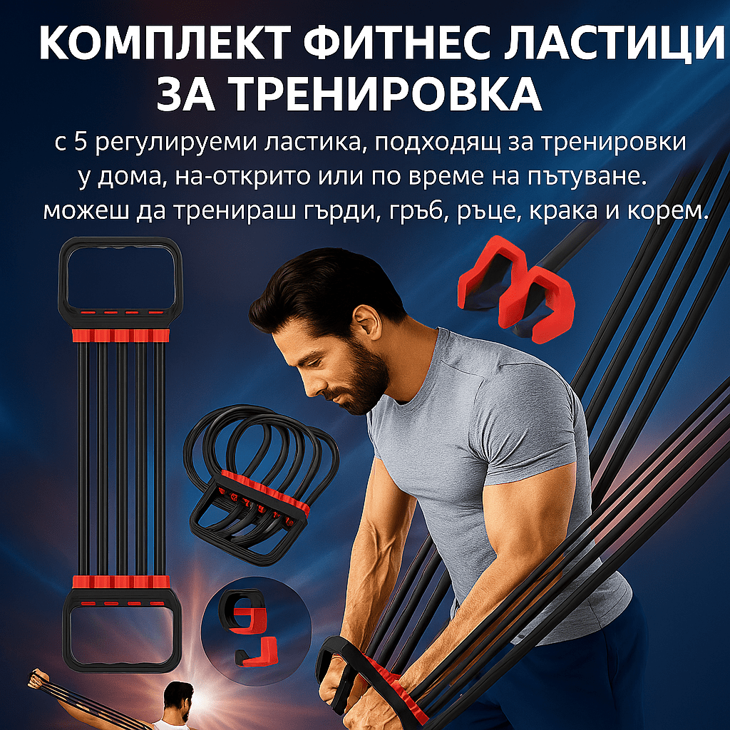 Комплект Фитнес Ластици За Тренировка – POWERBANDZ®, komplekt fitnes lastici za trenirovka powerbandz