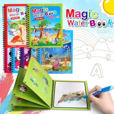Многократна Книжка За Оцветяване с Вода – WONDERINK®