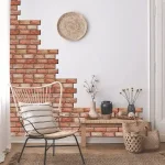 Комплект 10бр Самозалепващ се 3D Тапет - Оранжева Тухла - NYbrick®