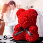 Уникално ръчно изработено мече от рози LOVEBEAR®