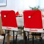 Комплект 4бр. Коледни Покривала За Столове SANTASEAT®, komplekt 4br koledni pokrivala za stolove santaseat