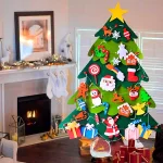 Комплект Коледно Дръвче и Орнаменти От Филц - FELTPINETREE®, komplekt koledno dravche i ornamenti ot filc feltpinetree