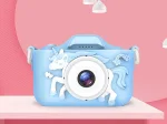 Детски Цифров Фотоапарат Еднорог с Вградени Игри - PIXIKID®, detski cifrov fotoaparat ednorog s vgradeni igri pixikid