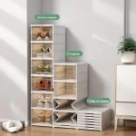 Сгъваем Шкаф За Обувки с Прозрачни Вратички - SHOZBOX®, sgavaem shkaf za obuvki s prozrachni vratichki shozbox