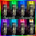 7-Цветна LED Презареждаща Се Стенна Лампа "Факла" - MINETORCH®, 7 cvetna led prezarejdascha se stenna lampa fakla minetorch