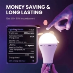 Комплект 4бр. Акумулаторни Аварийни Крушки За Осветление - EVOBULBS®, komplekt 4br akumulatorni avariini krushki za osvetlenie evobulbs