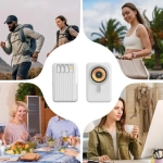 Магнитна Безжична Външна Батерия 10 000 mAh с Вградени Кабели и Стойка – ULTICHARG®, magnitna bezjichna vanshna bateriya 10 000 mah s vgradeni kabeli i stoika ulticharg
