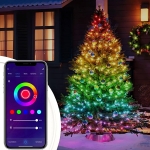 RGB Светлинен Гирлянд с 50 LED и Дистанционно Управление (5м) – FESTILUMO®, rgb svetlinen girlyand s 50 led i distancionno upravlenie 5m festilumo