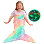 Светещо Детско Одеяло с Опашка – MERMAIDREAM®, svetescho detsko odeyalo s opashka mermaidream
